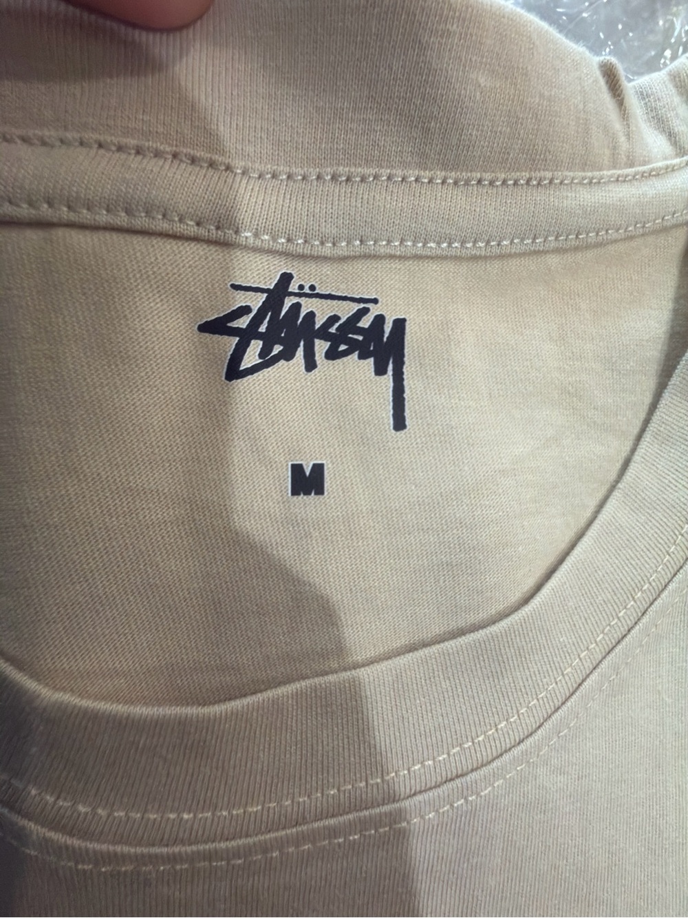 Stüssy x Nike Bear Graphic Tee in Light Beige - Picture 8 of 10